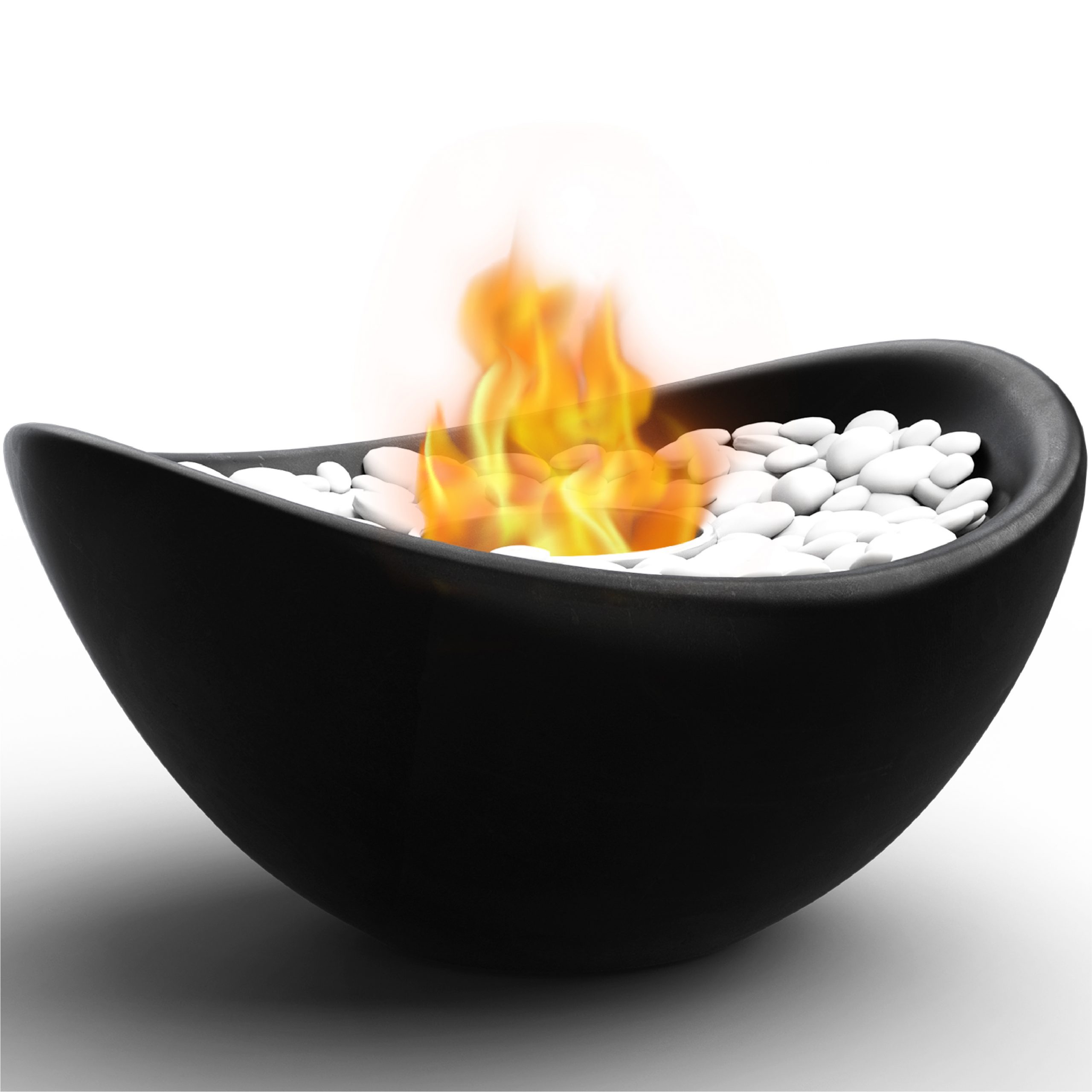 Tabletop Fire Pit for Patio-Use Gel Fuel Cans,Bioethanol/Isopropyl